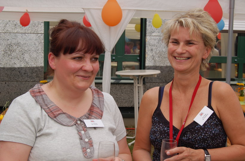 Frau Nauka und Frau Franz aus der Hausverwaltung